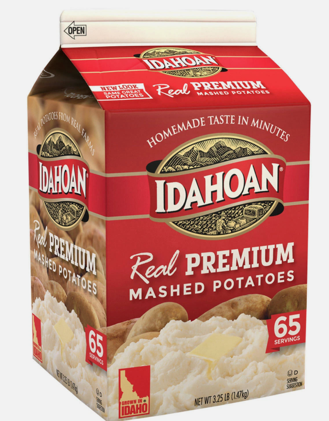 Idahoan Real Premium Mashed Potatoes 3.25lbs (BEST BY: SEP 2023)