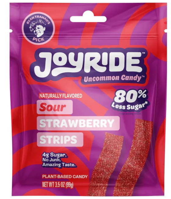 Joyride Sour Strawberry Strips 3.5oz