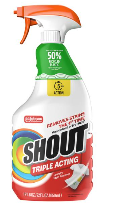 Shout Triple-Acting Spray 22oz