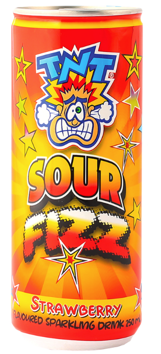 TNT Sour Fizz Strawberry 250ml