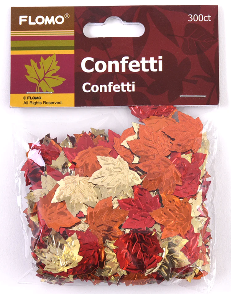 Thanksgiving Confetti Leaves Decoration