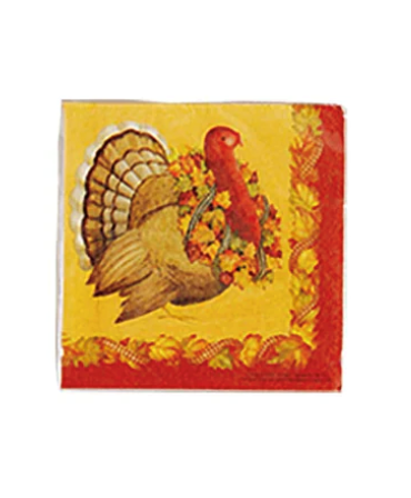 Thanksgiving Turkey Napkins Small 20ct