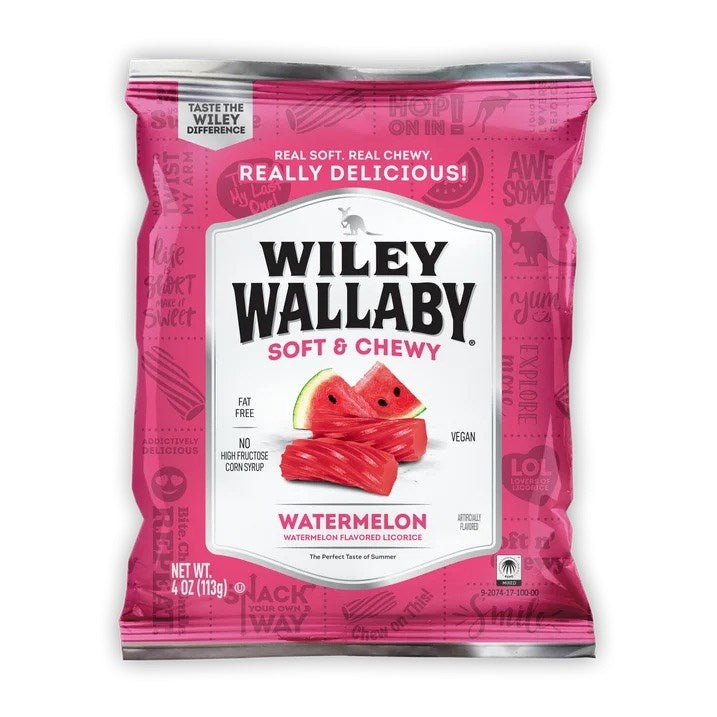 Wiley Wallaby Watermelon Licorice 4oz
