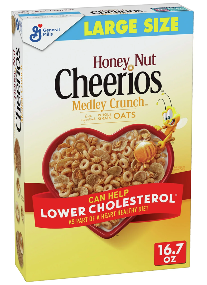 Honey Nut Cheerios Medley Crunch Cereal 16.7oz (BEST BY: FEB 2025)