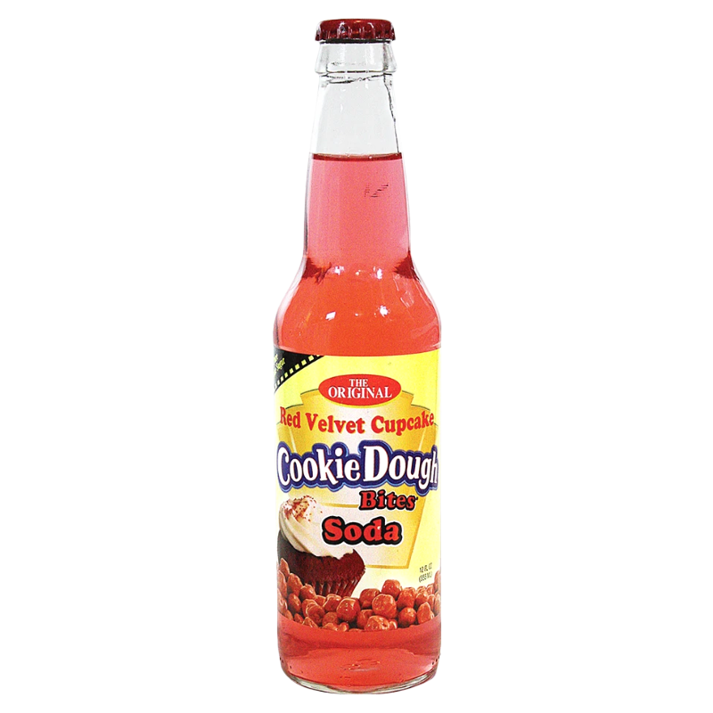 Rocket Fizz Red Velvet Cupcake Cookie Dough Bites Soda 12oz