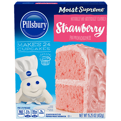 Pillsbury Moist Supreme Strawberry Flavored Premium Cake Mix 15.25oz
