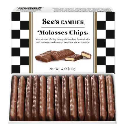 See's Candies Molasses Chips 4oz