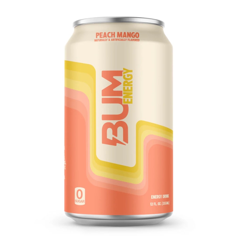 Bum Energy Drink Peach Mango 12oz