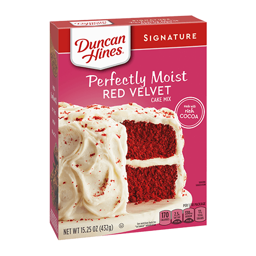 Duncan Hines Signature Perfectly Moist Red Velvet Cake Mix 15.25oz