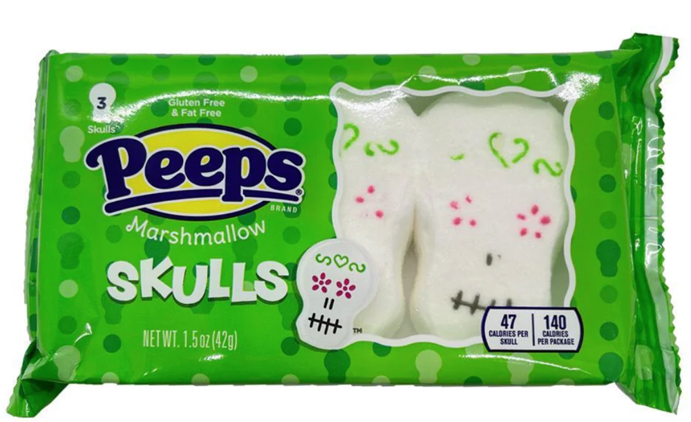 Peeps Halloween Skulls 3ct