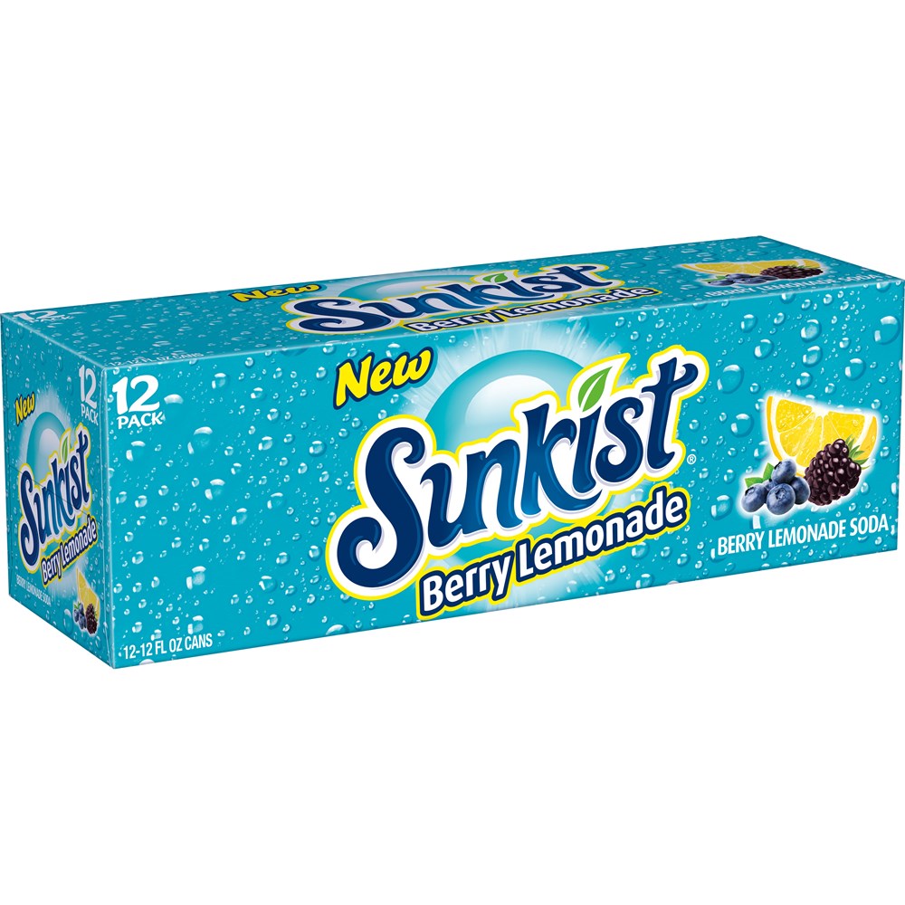 Sunkist Berry Lemonade 12 Pack / 12oz cans