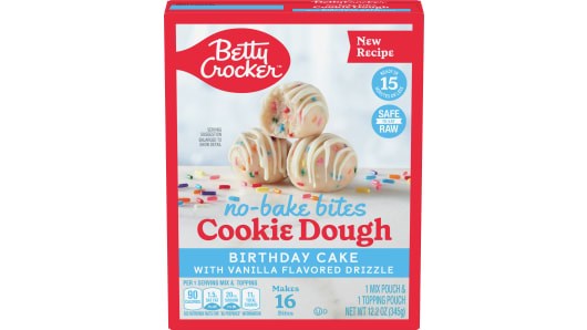Betty Crocker No Bake Cookie Dough Bites Birthday Cake 12.2oz
