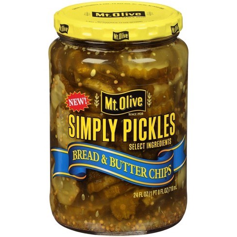 Mt. Olive Simply Pickles Bread & Butter Chips 24oz