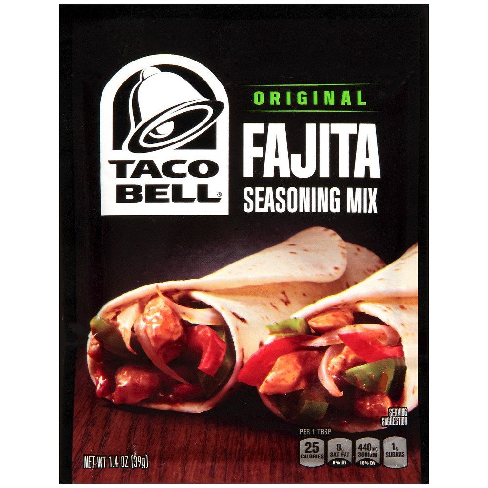 Taco Bell Fajita Seasoning Mix 1.4oz (BEST BY: JAN 25)