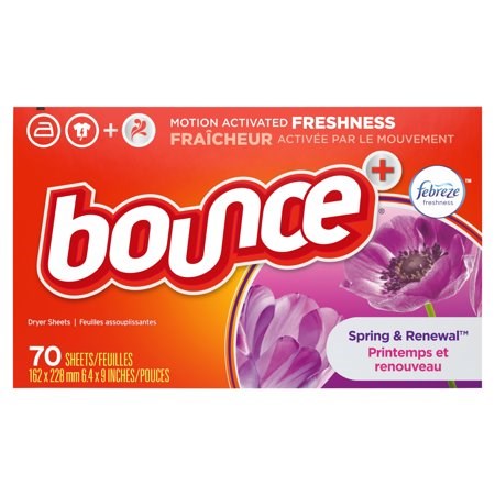 Bounce Spring & Renewal Fabric Softener Dryer Sheets 70ct