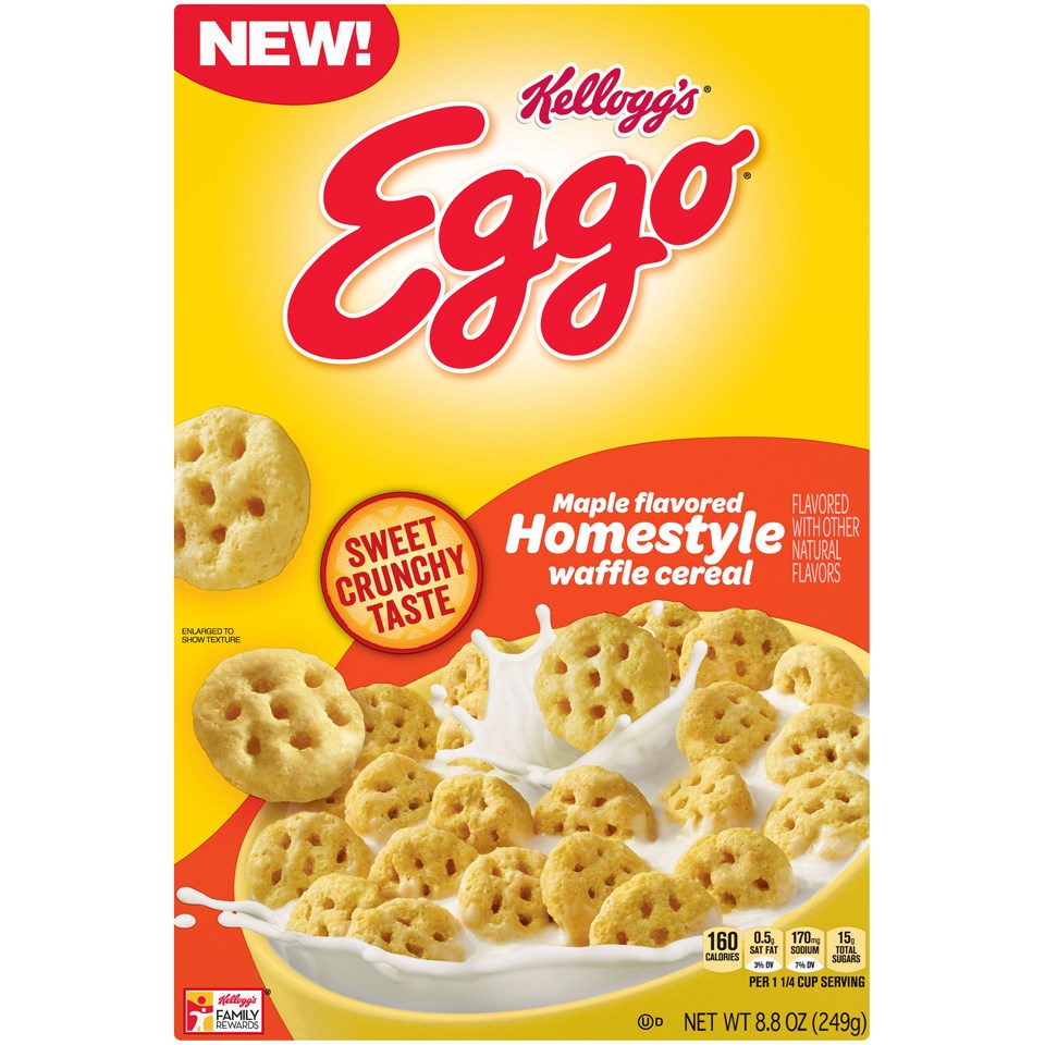 Eggo Maple Flavoured Waffle Cereal 8.8oz