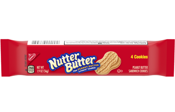 Nutter Butter Peanut Butter Sandwich Cookies 1.9oz (BEST BY: 08MAR2024)