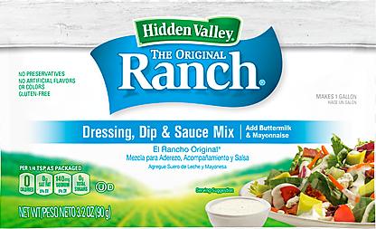 Hidden Valley Original Ranch Dressing, Dip & Sauce Mix 3.2oz