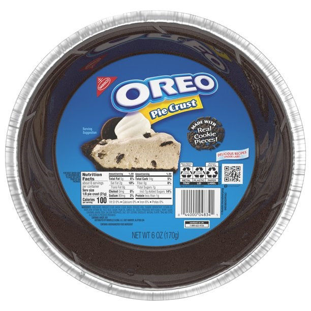 Oreo Pie Crust 6oz(BEST BY 29 AUG 2022)