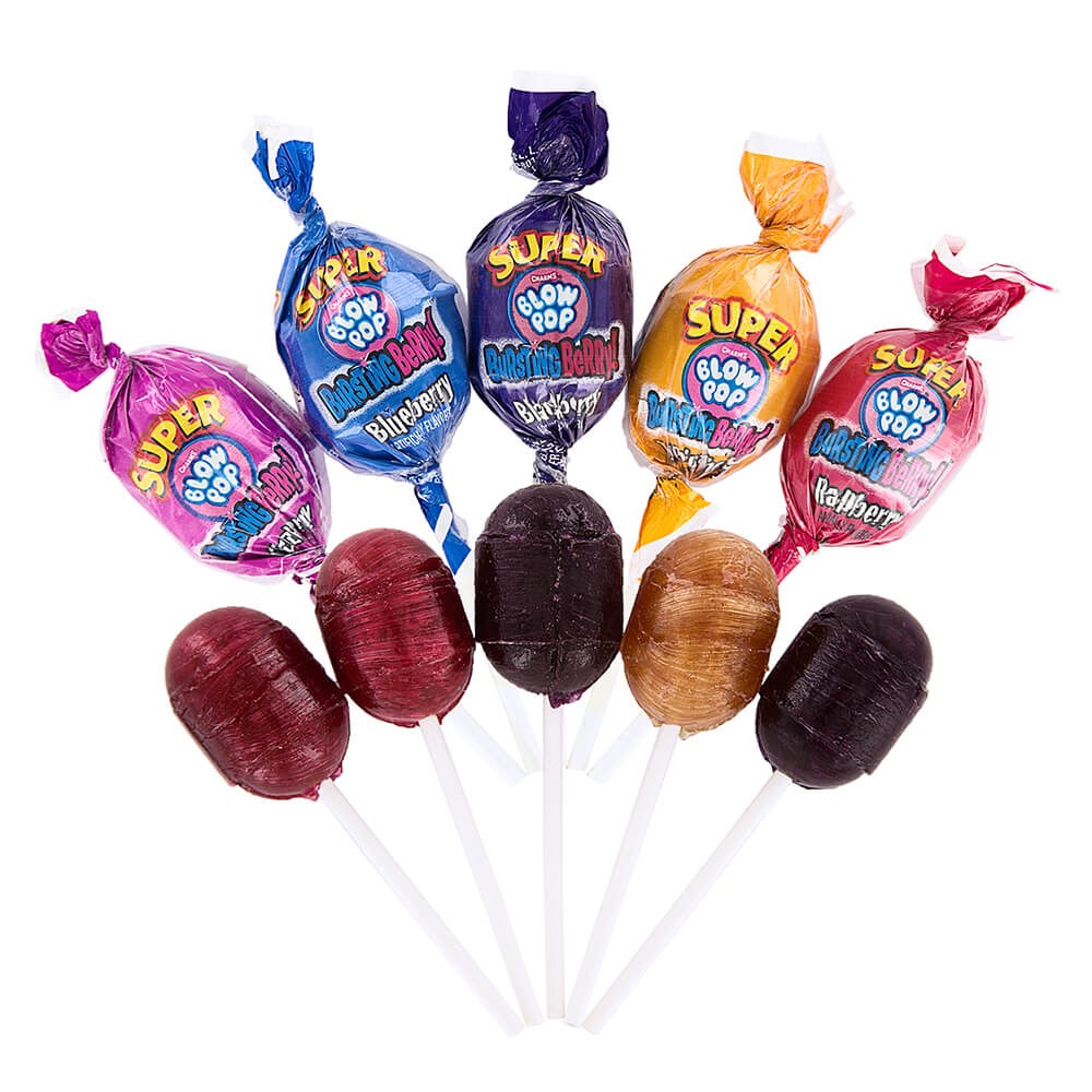 Charms Super Blow Pop Bursting Berry Assorted
