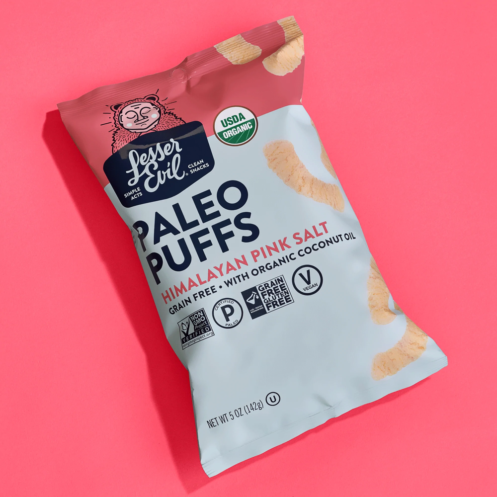 Lesser Evil Himalayan Pink Salt Paleo Puffs 5oz