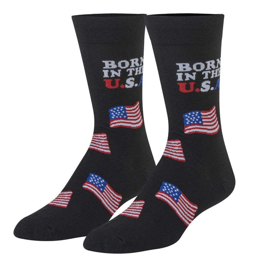 Crazy Socks Born In The USA Socks (1 Pair)