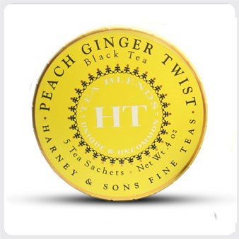 Harney & Sons Peach Ginger Twist Tagalong Tin 5ct