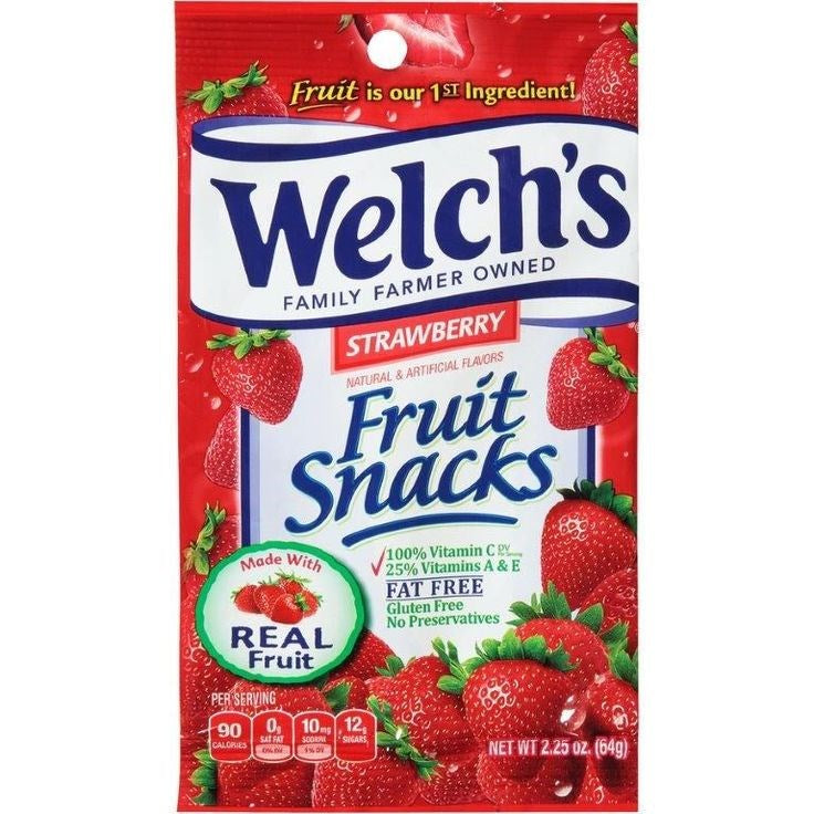 Welch's Fruit Snacks Strawberry 2.25oz