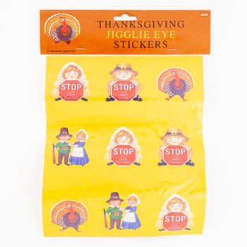 Thanksgiving Jigglie Eye Stickers