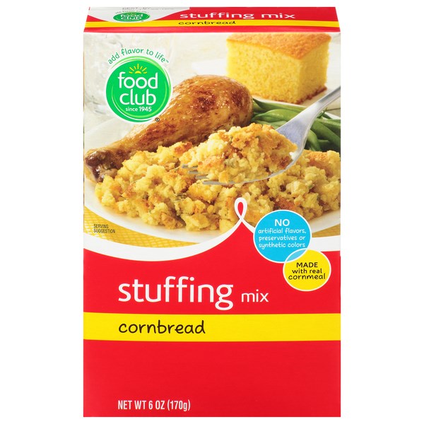 Food Club Cornbread Stuffing 6.0oz(BEST BY 18 NOV 2022)