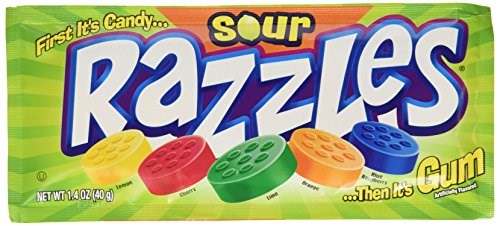 Razzles Sour Candy 1.4oz