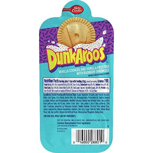 Dunkaroos Vanilla Rainbow Sprinkles 1.5oz