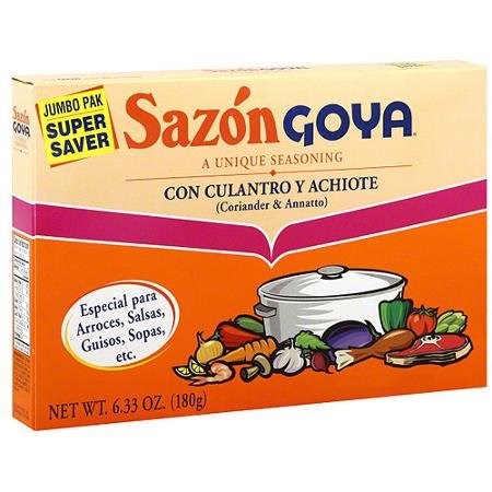 Sazon Goya Coriander & Annatto Seasoning 6.33oz