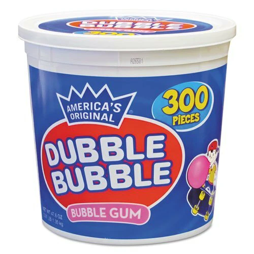 Dubble Bubble Bubble Gum Original Tub 300pc