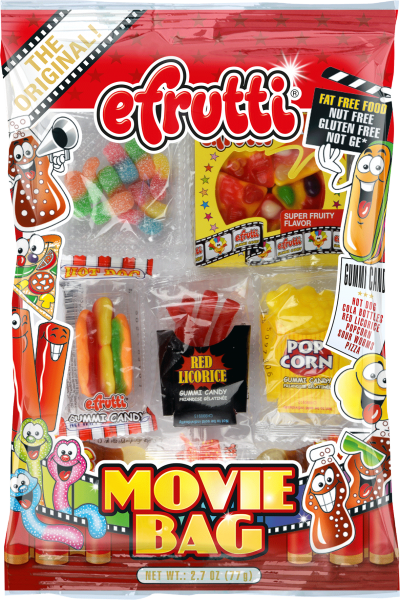 efrutti Gummi Candy Movie Bag 2.7oz (BEST BY: DEC 2025)