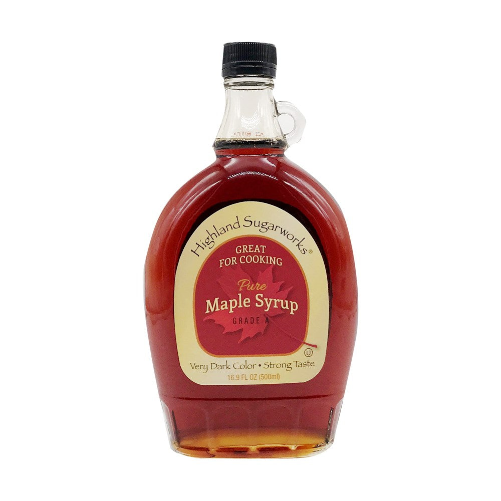 Highland Sugarworks Very Dark Pure Maple Syrup for Cooking 16.9oz