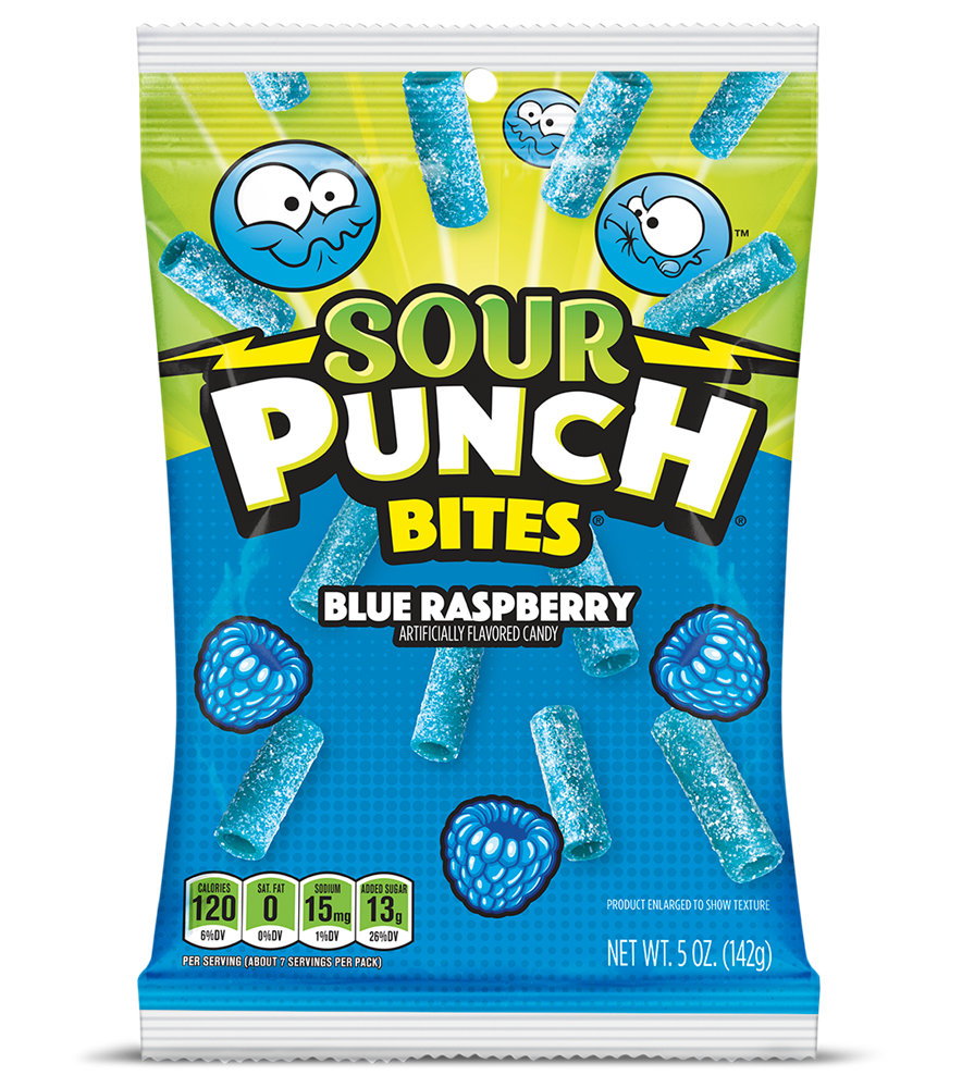 Sour Punch Blue Raspberry Bites 3.7oz