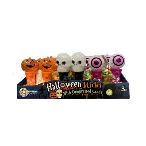 Halloween Sticks with Compressed Candy
