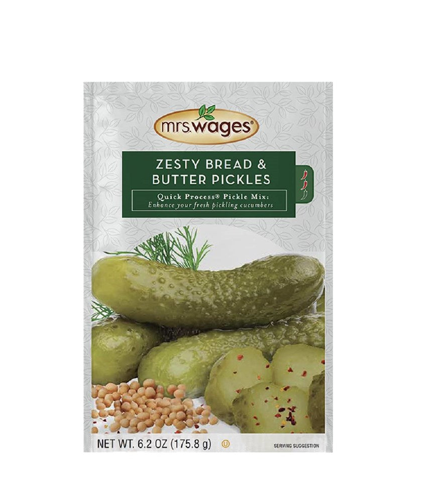 Mrs Wages Quick Process Zesty Bread & Butter Pickle Mix 6.2oz