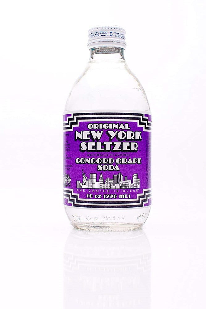 Original New York Seltzer Concord Grape 10oz 24 PACK
