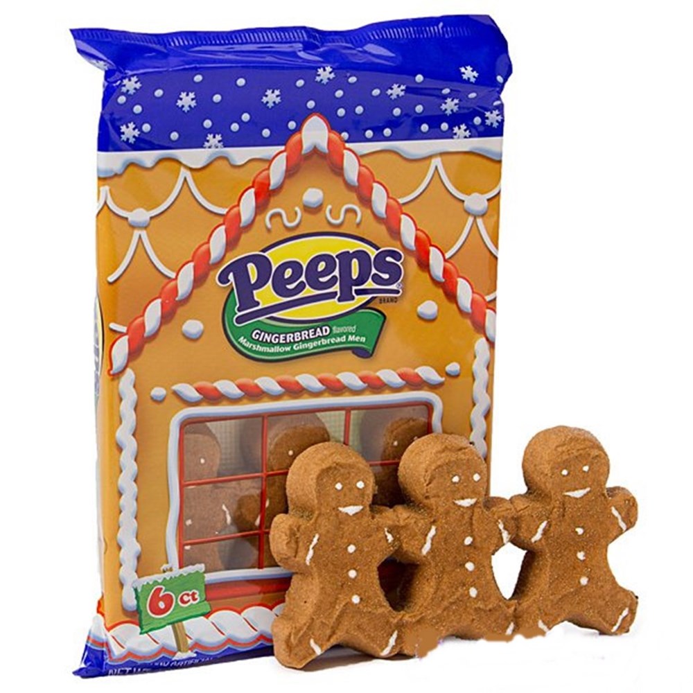 Peeps Christmas Gingerbread Men Marshmallows 6ct (3oz)