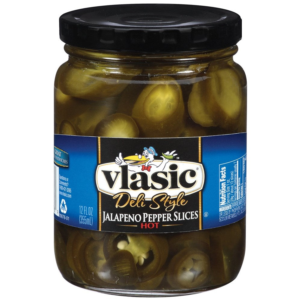 Vlasic Deli Style Hot Jalapeno Pepper Slices 12oz (BEST BY: FEB 2024)