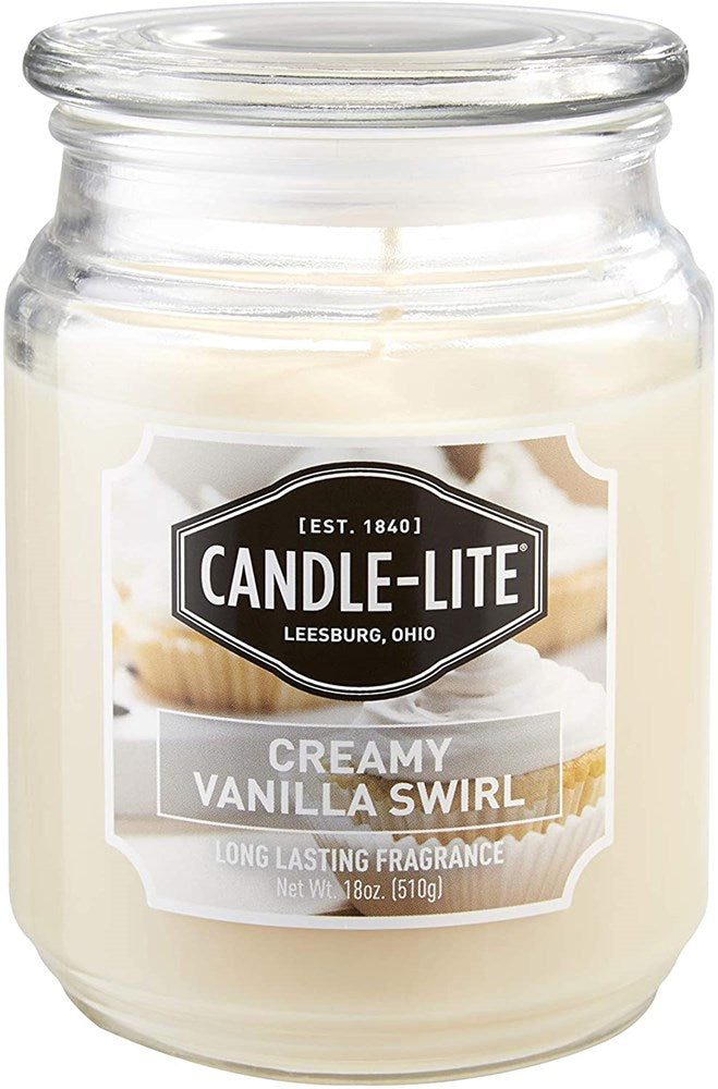 Candle-Lite Creamy Vanilla Swirl Candle 18oz