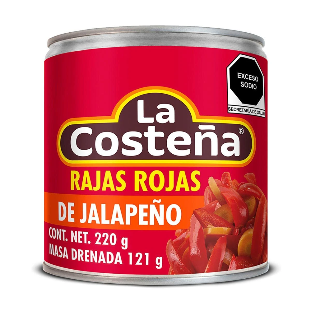 La Costena Sliced Red Jalapenos 220g