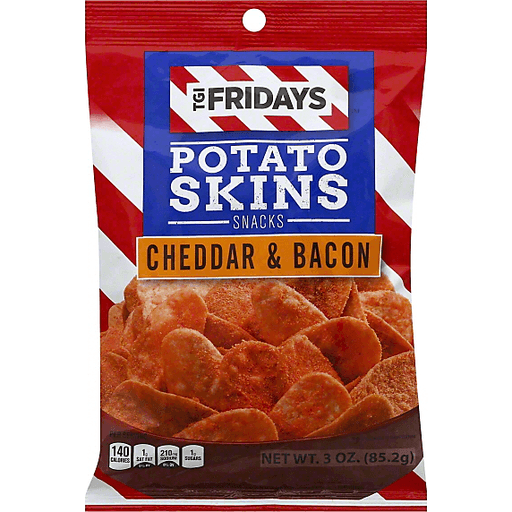 TGIF Cheddar & Bacon Potato Skins Snacks 3oz