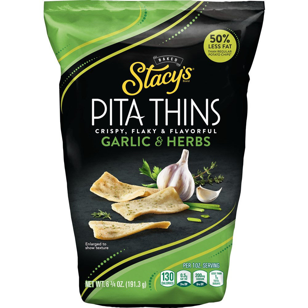 Stacy's Pita Thins Garlic & Herb 6.75oz