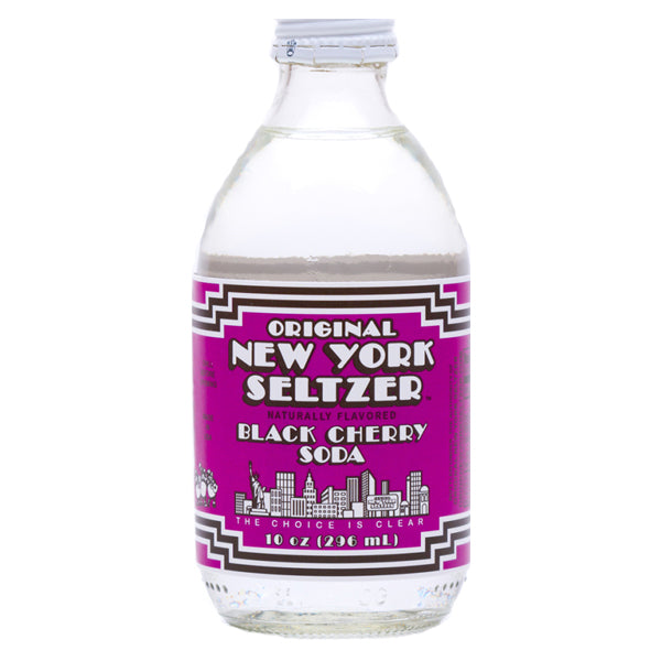 Original New York Seltzer Black Cherry Soda 10oz 24 PACK