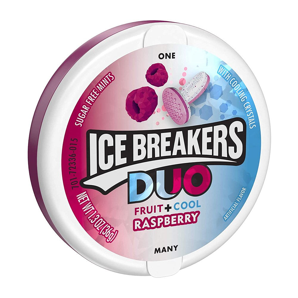 Ice Breakers Duo Raspberry Sugar Free Mints 1.3oz