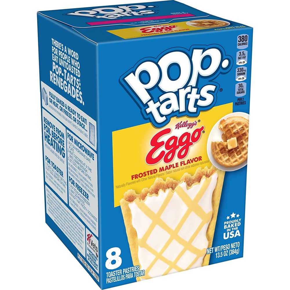 Pop Tarts MAPLE Eggo Waffle 8 Pack