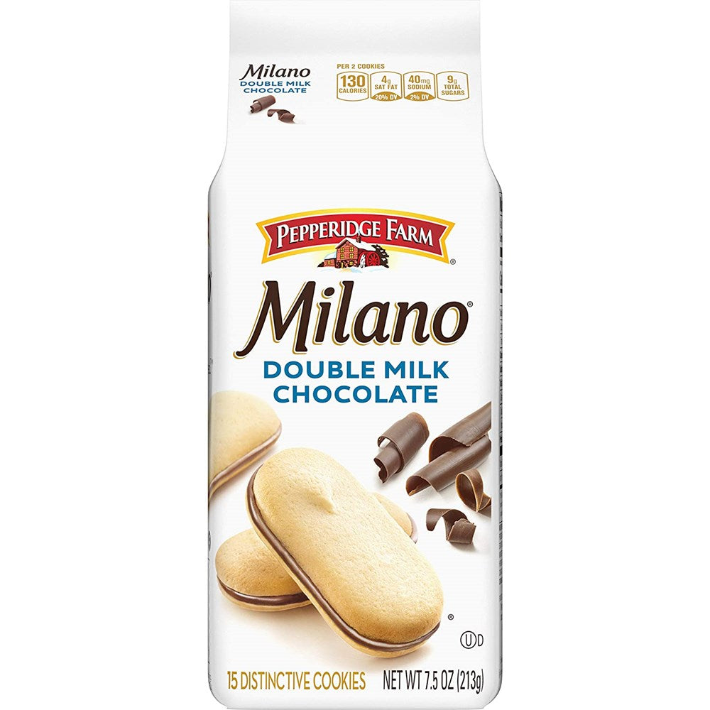 Pepperidge Farm Milano Double Milk Chocolate Cookies 7.5oz (BEST BY: DEC 2025)